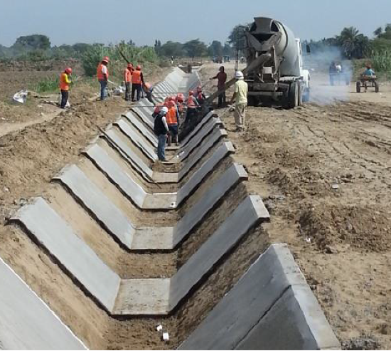 Pronte Ingenieros mejoramiento canal de riego monteviejo piura
